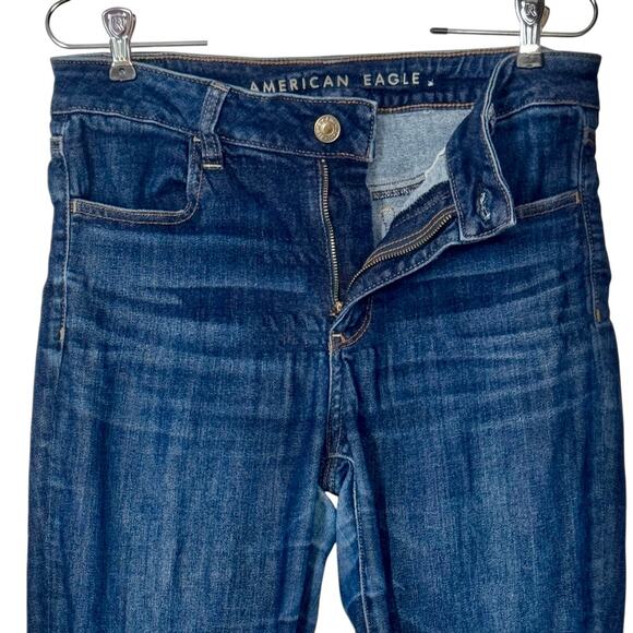 AEO Next Level Stretch Hi-Rise Jegging Jeans 10 READ Minimalist Skinny Retro - Picture 2 of 16